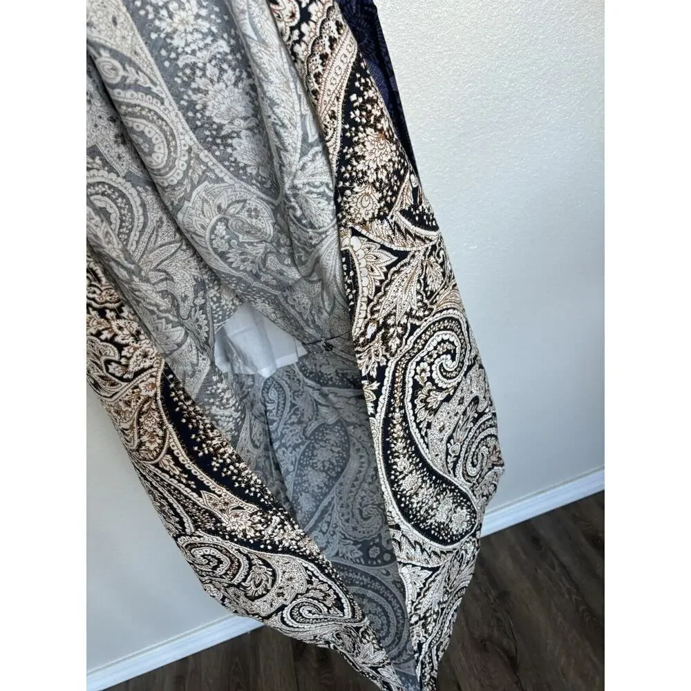 J.Crew boho paisley maxi dress 10 sleeveless vneck hippie vacation cotton tiered - Picture 7 of 7